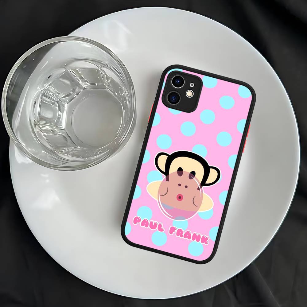 Famous Luxurious P-paul F-frank For iPhone 16 15 14 13 12 11 Pro Max X XS MAX Plus Translucent Black Phone Cover