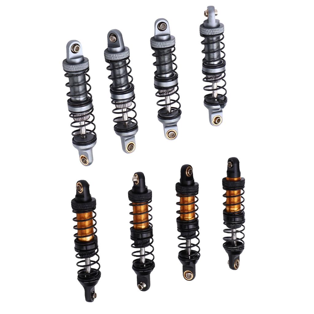 4PCS 70mm RC Shock Absorber Set Double Stage Spring Alloy RC Shock Damper Absorber for 1/10 RC Cars