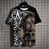 Hell Style Fugees Demon 3D Print T-Shirts Streetwear Men Fashion Oversized O-Neck Short Sleeved T Shirt Tees Tops Clothing