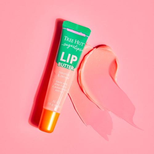Tree Hut Sugar Lips Lip Butter 3 Piece Set [strawberry+original+watermelon] +free Tree Hut Mirror
