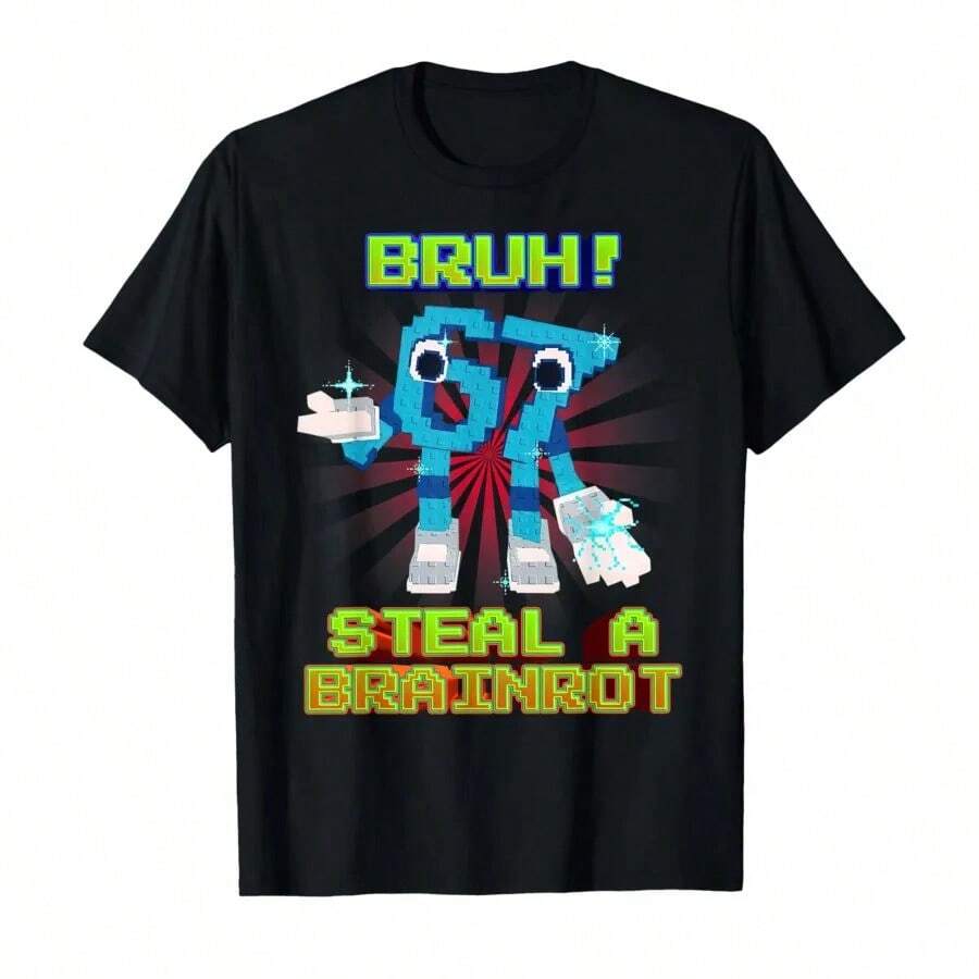 Bruh 67 Six Seven 67 Funny Brainrot Meme TShirt For Unisex Women 100 Cotton T Shirts Short Sleeve Tops P479 L