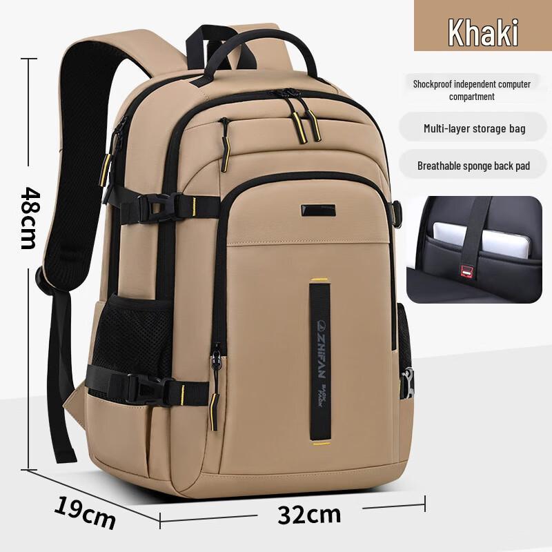 Li Shen Men s Large Capacity Business Travel Backpack