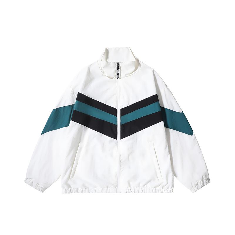 Giacca da uomo giacca da uomo sottile splicing abbinamento colori primavera e autunno giacca da uomo larga casual top per giovani maniche lunghe da uomo