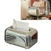 Tissue Box Cover Large Capacity Rectangle Vintage Tissue Box Holder Napkin Dispenser for Home