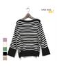 VANAKE Poly Boat Neck Striped Knit_Ob12Knme01Z