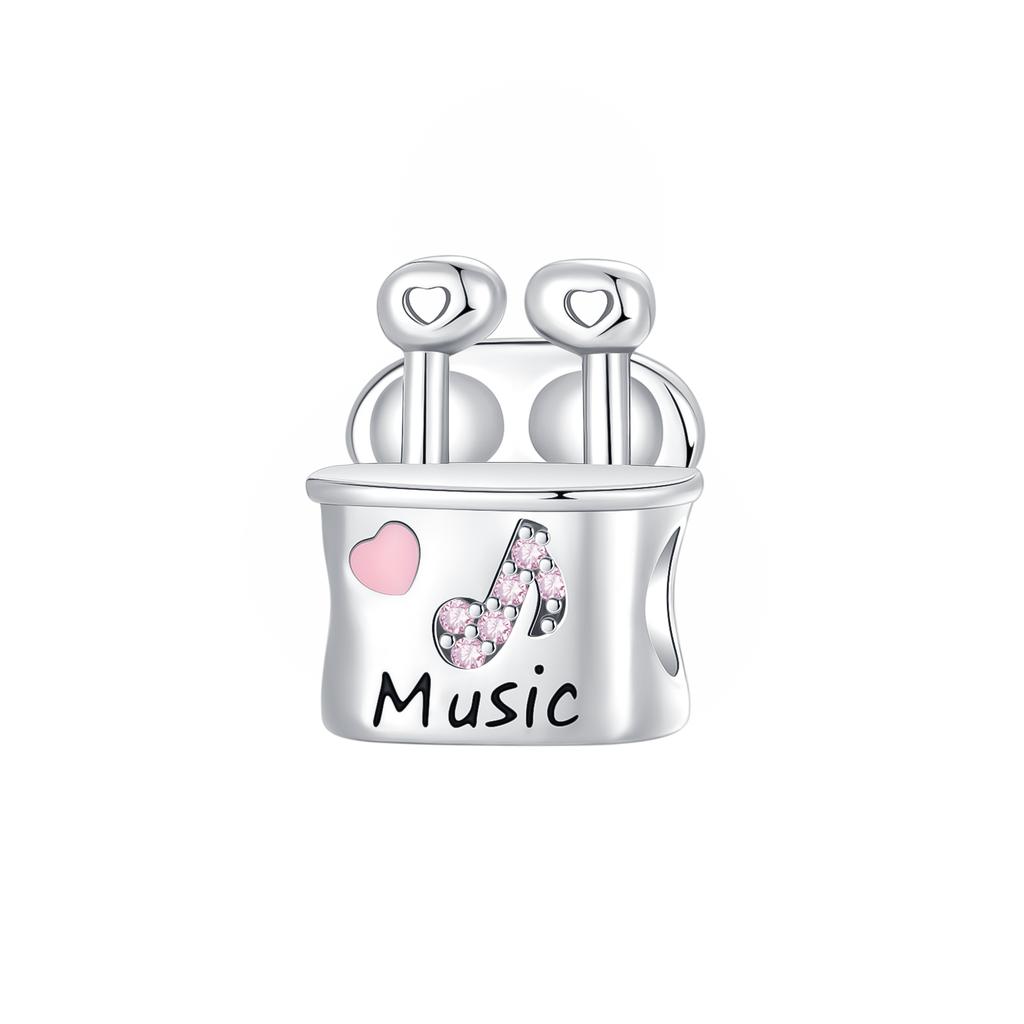 925 Silver Game Music Headphones Series Charms Fit 4MM hole diameter Beads Bracelet for Women Jewelry gift making