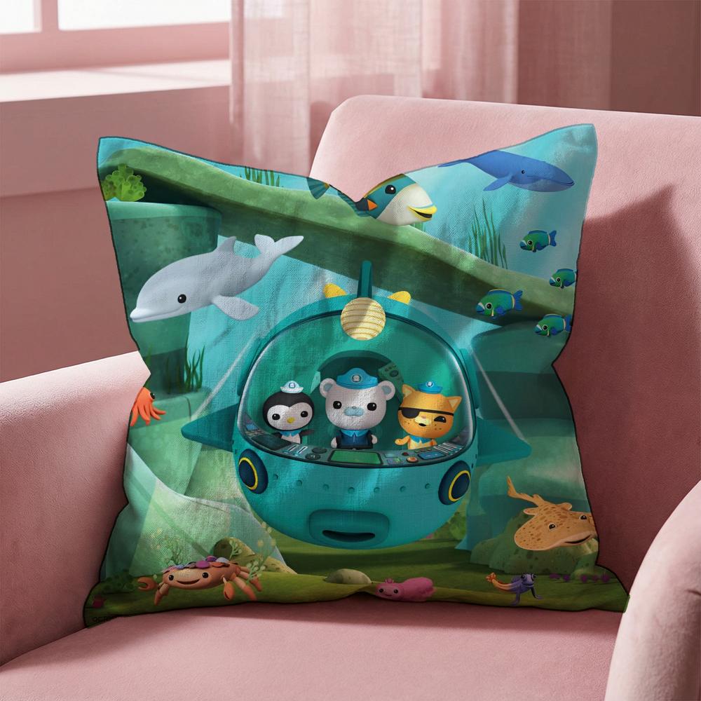 The O-Octonauts Cushion Cover Multi-Scene Pillow Cover for Home & Car - Reversible, Soft & Durable for Daily Use