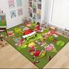 Tappeto Tappetino Celebrazione di Natale Grinch Morbido Lavabile Antiscivolo Casa Soggiorno Tappetini Divano Tappeto di Natale Personalizzato
