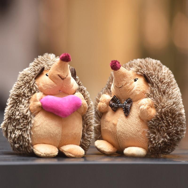 1Pc 18cm Soft Hedgehog Animal Stuffed Plush Gift Child Home Wedding Party Souvenir for Children Accompanying Gift