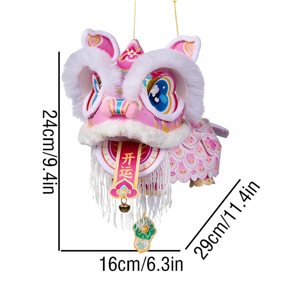 Chinese New Year 2026 Lanterns Lion Dance Hanging Lamp DIY Material Spring Festival Traditional Lanterns Material Package
