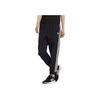 Adidas Neo Color Block Striped Casual Woven Retro Sports Long Pants Women Pants Black HM7414