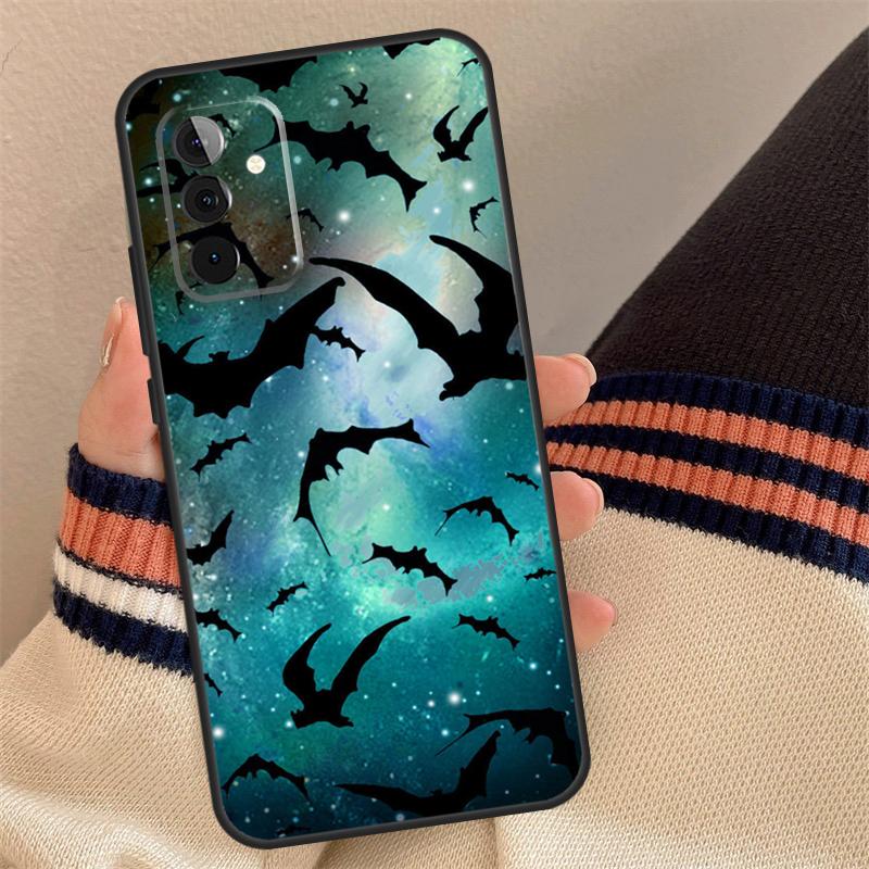 Vampire Bats Full Moon Halloween Case For Samsung Galaxy A54 A34 A14 A56 A36 A16 A06 A13 A53 A12 A22 A32 A52 A35 A17 A15 A55