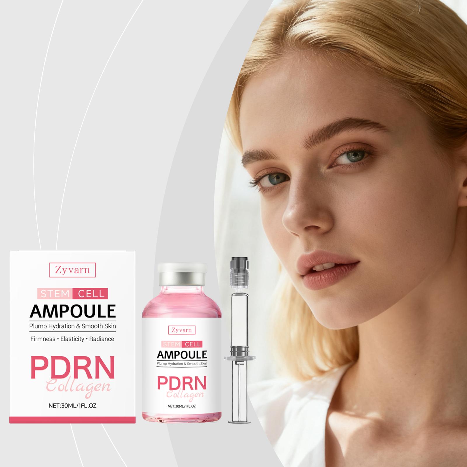 

Pdrn Collagen Ampoule Serum Deep Hydration Face Essence Boost Elasticity Brighten Skin Tone Lightweight Nourish Skincare Ampoule 1 set