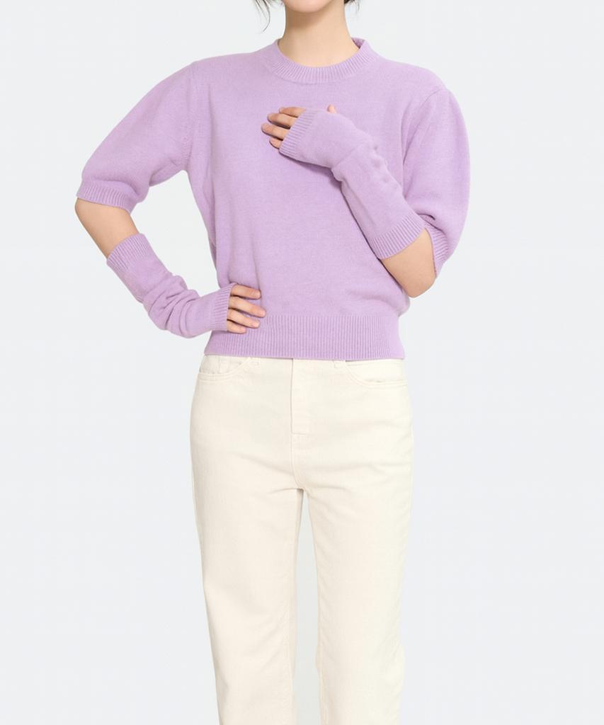 Keulleiseu Lauren Angora Knit & Warmer Set_Red