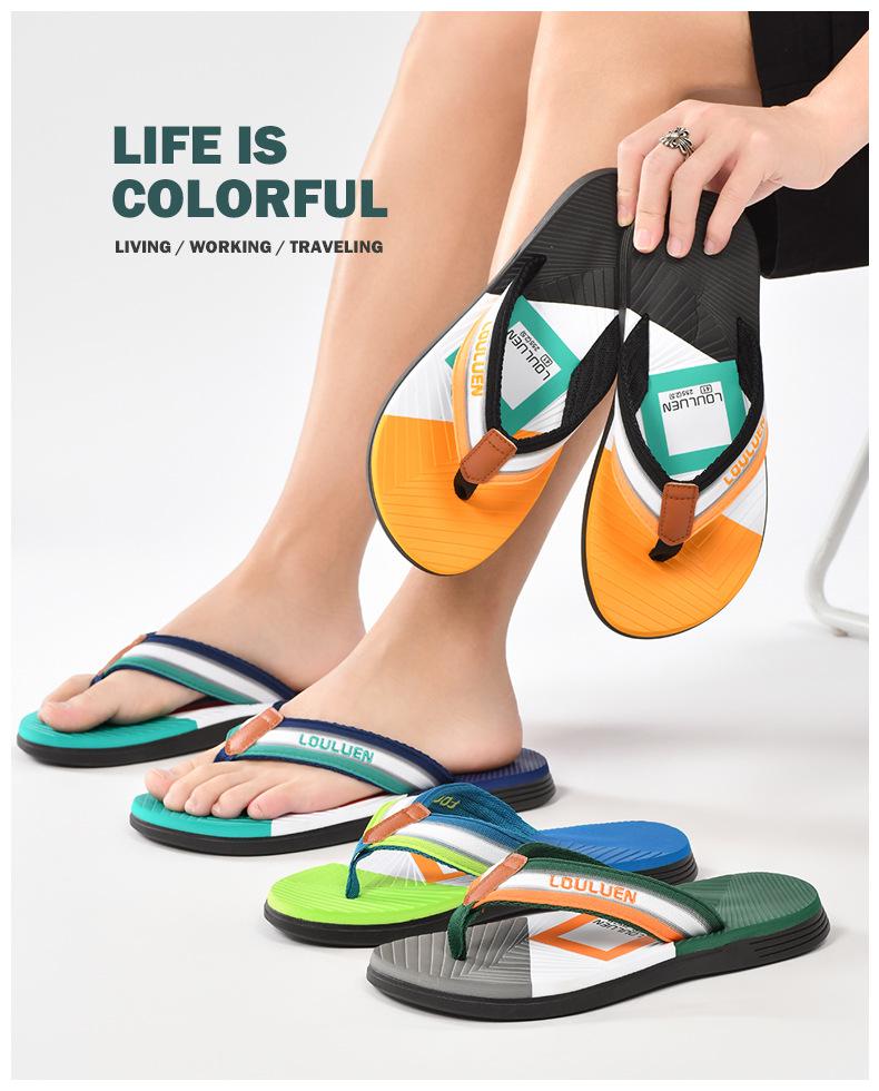 Men's 2025 Non-Slip EVA Flip-Flops: Casual Outdoor Beach Sandals