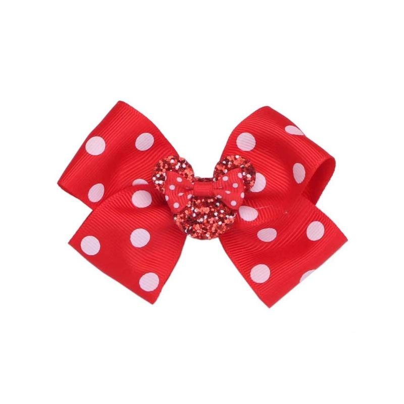 Søte skinnende glittersløyfer Hårklemmer for baby Søte jenter Boutique hestehaleholder Barn Babyhårtilbehør til hårgave