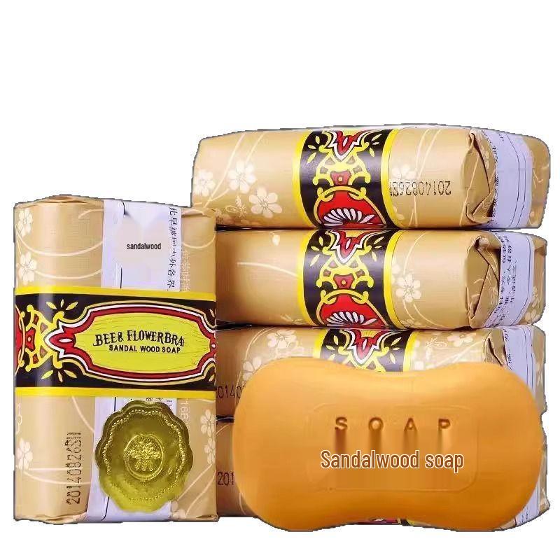 Sandelholz Handgemachte Seife: Juckreizlinderung, Anti-Akne, Milbenentfernung, Reinigung mit ätherischen Ölen, Duftendes Badeerlebnis.