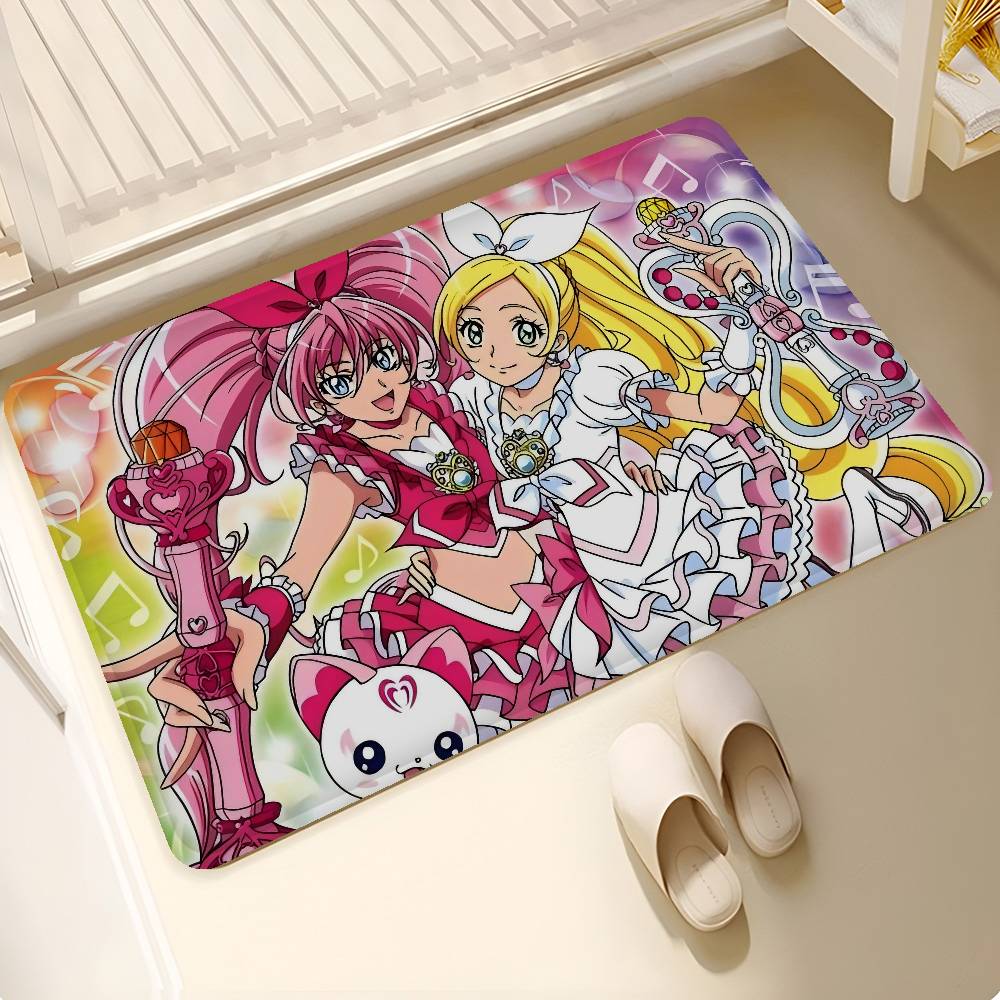 

Pretty Cure Precure Princess Anime Room Mats Cheaper Anti-slip Modern Living Room Balcony Printed Welcome Rug 40x60cm