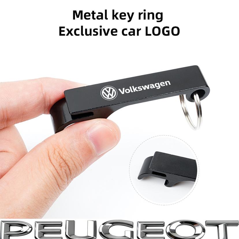 1Pcs Portable Beer Bottle Opener Keychain Accessories For VW GTI Polo Golf Passat B6 Tiguan Jetta T-ROC Touareg Taigo CC Hub Cap ulvn02
