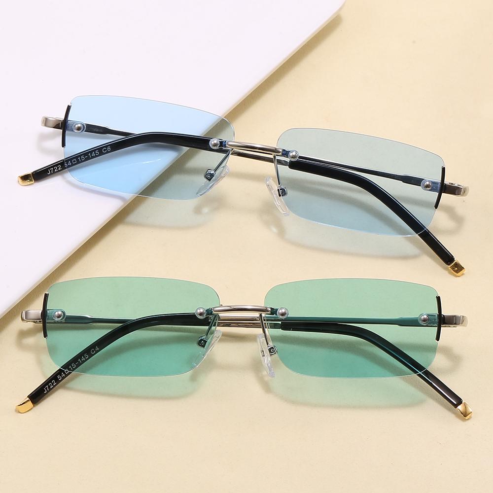 Superhot Eyewear 27369 Fashion 2026 Vintage Y2K Rimless Rectangle Sunglasses for Men and Women