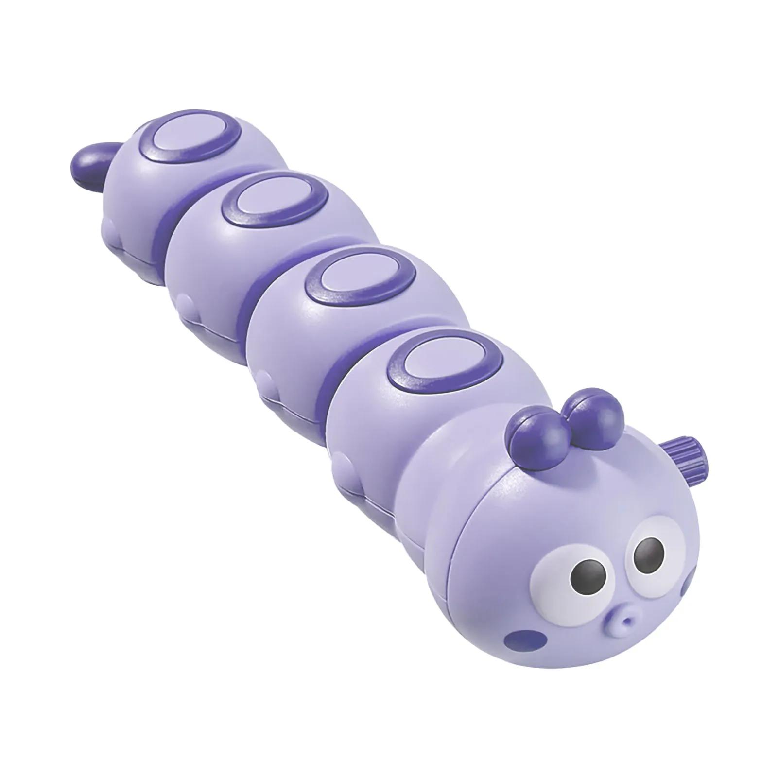 

Мультяшная заводная гусеница для ползания, интерактивная игрушка для родителей и детей в виде милых животных, заводная игрушка для детей, развивающая игрушка фиолетовый