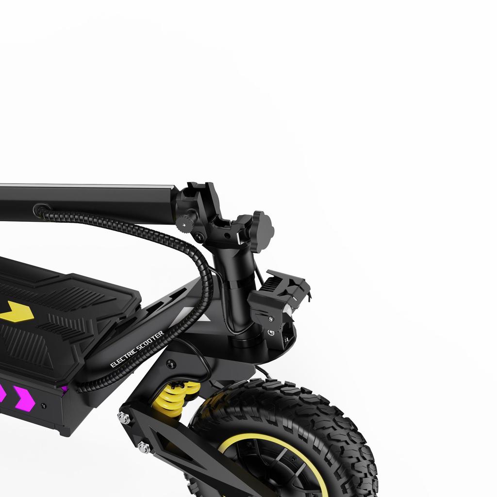 OOTD T10 PRO Electric Scooter with Dual 1300W Motors 52V 23.4Ah Battery for Extended Range & Strong Climbing Ability