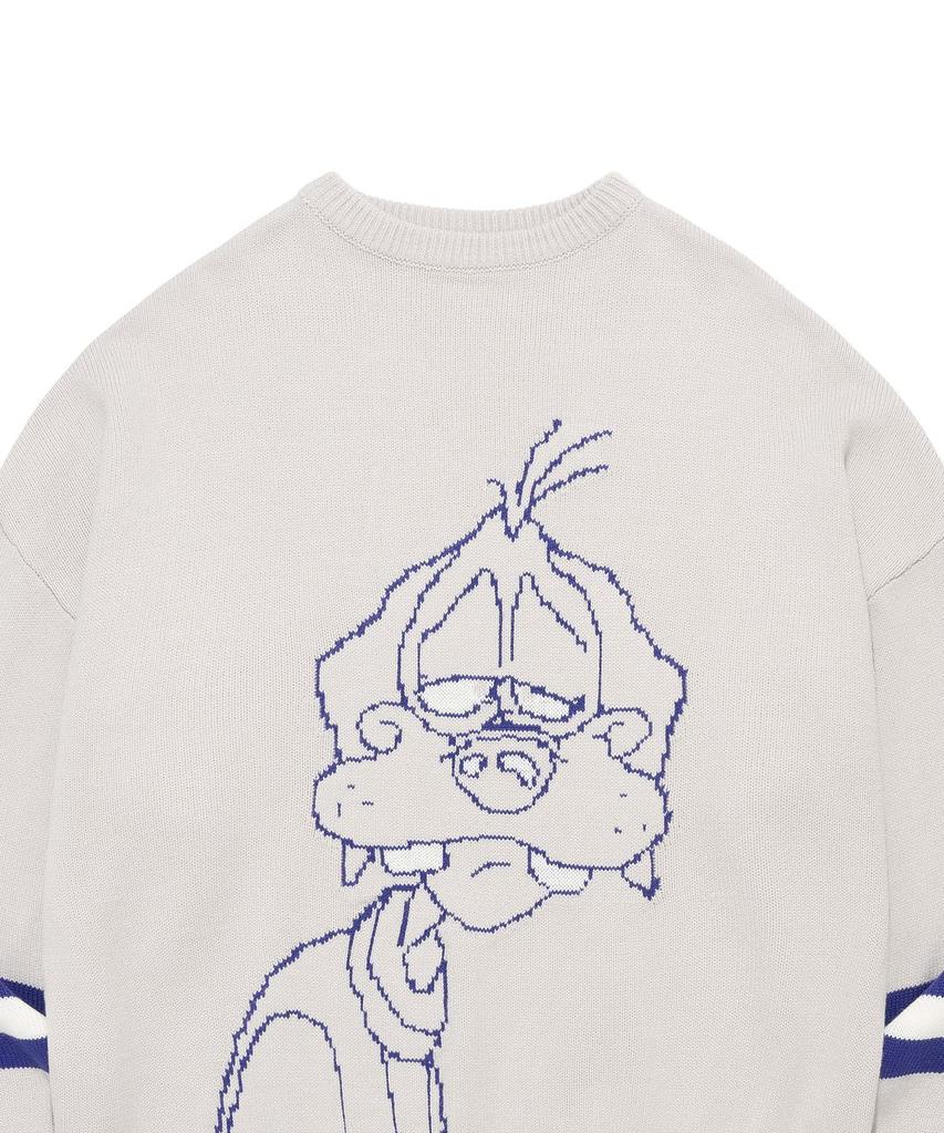 RETRIEVER CLUB Sleeping Dog Knit [Warm Gray]