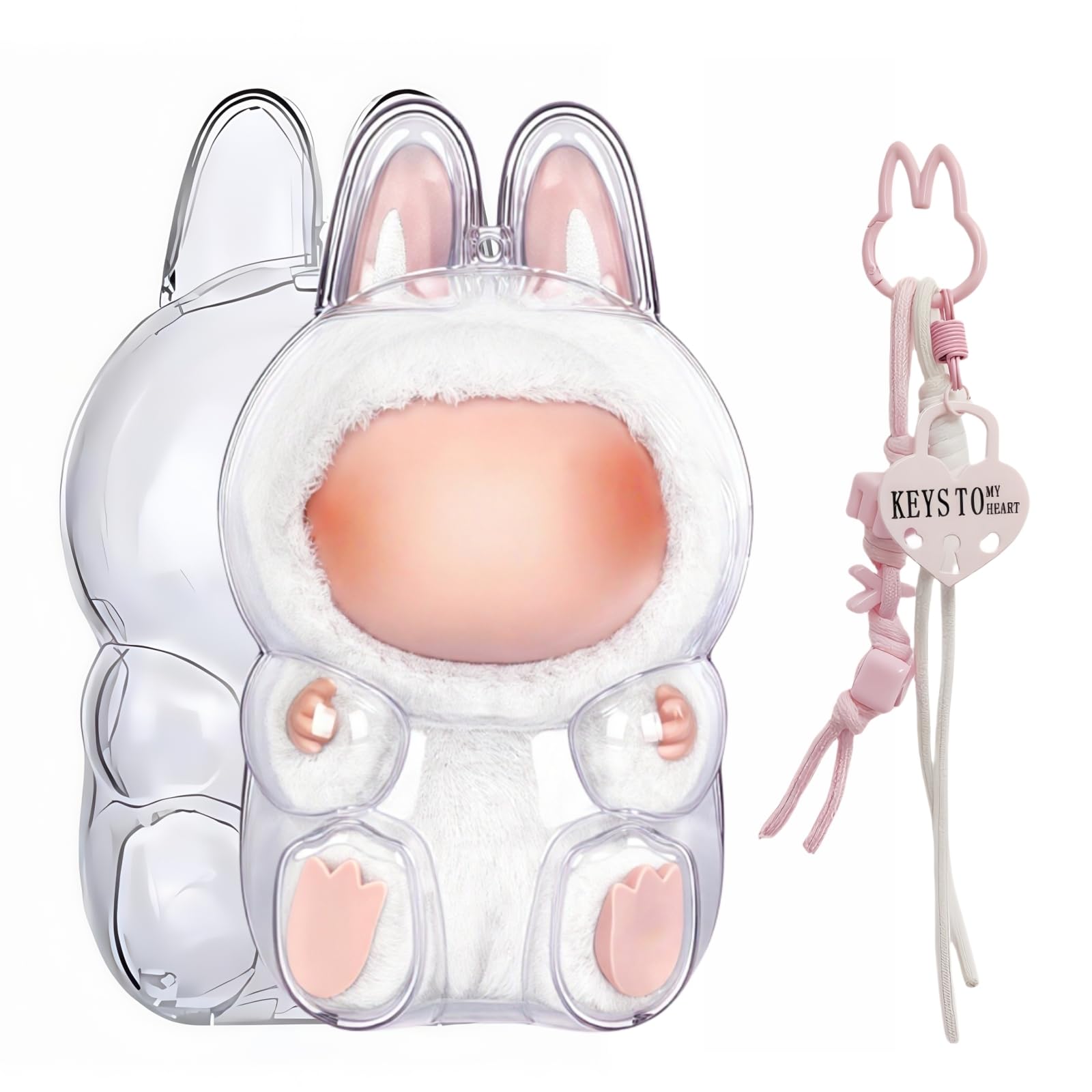 

Доступный в различных этот чехол совместим с LABUBU имеет прозрачный является и и является легким и Включает в себя сумку для хранения и ремешок цвета, розовый