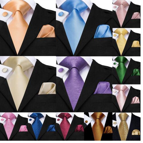 

Твердый мужской галстук Шелк 100% новый SKINNY Простой Пятно Свадебный Подарок Хэнки Манжеты