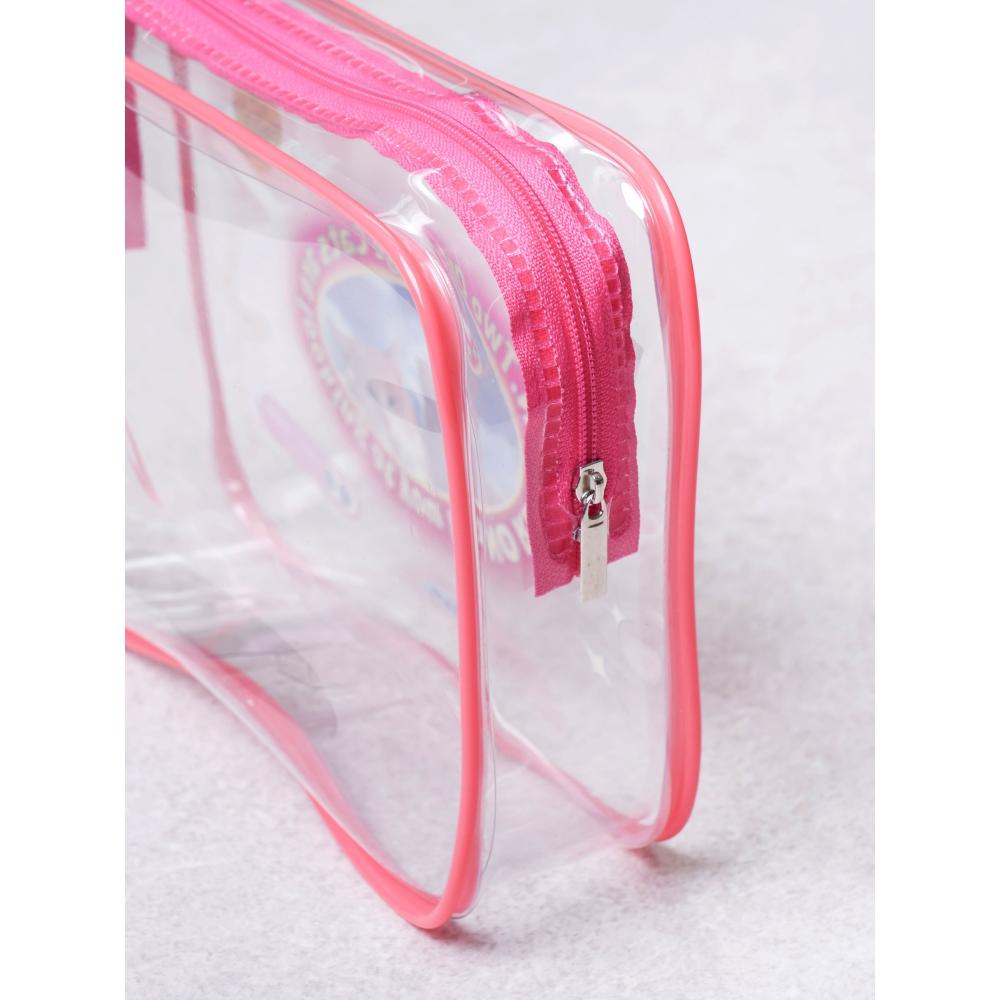 Daiso Cat Transparent Square Pouch Medium