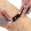 Precision Pocket Ruler Woodworking by Clear Style | Inch and Metric Indicators Professional Woodworking for T Track Rule