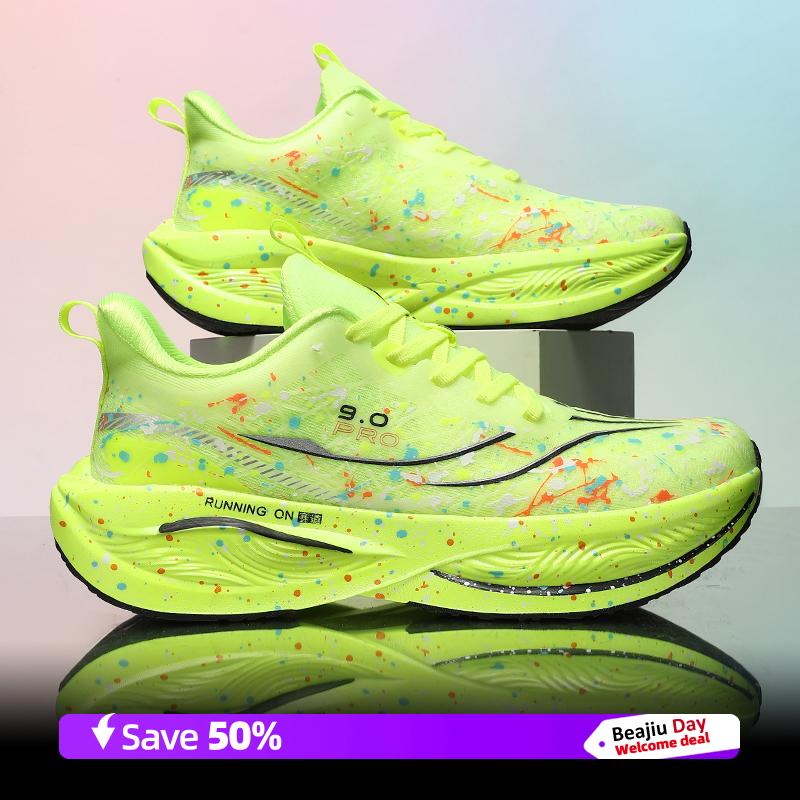 Pánské běžecké boty Karbonová deska Maratonská specialita Sportovní Prodyšné Lehké Dámské Pohodlné Protiskluzové Volnočasové Tenisky