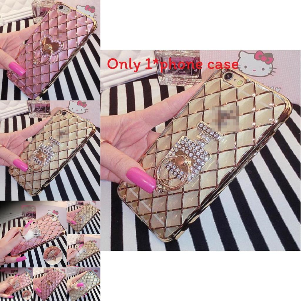 Luxus Glanz Mesh Wasserbohrer Diamant Kristall Hart Handyhülle Für Iphone 5 6 7 Plus