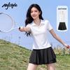 MJ STYLE Women's Pleated Polo Short Set