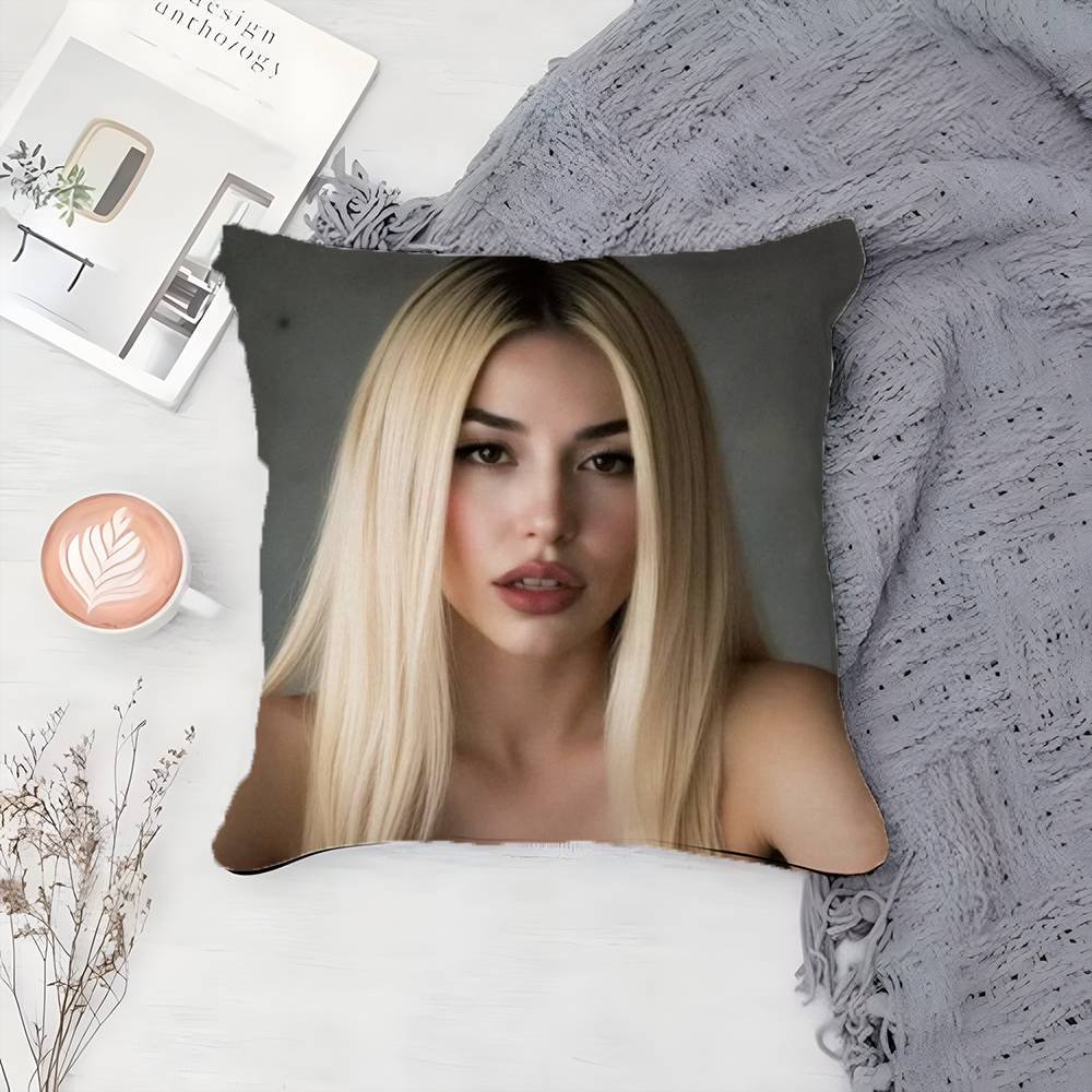 POP Singer A-Ava Max-MT Younger Style Pillow Case Printing Pillowcase Living Room Sofa Cushion Cover Bedroom Room Decor
