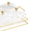 Compartmentalized Serving Tray with Removable Bowls and Lid for Snacks Fruits