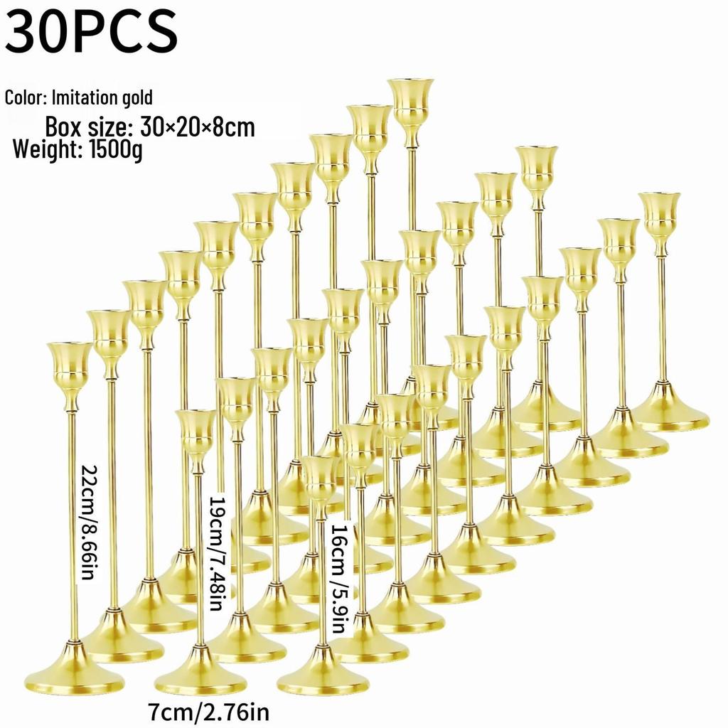 Europäischer minimalistischer Kerzenständer als Ornament für Candlelight-Dinner & Hochzeitsdeko