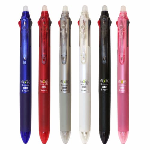 Pilot 3-color ballpoint pen Frixion Ball 3 Slim 0.5mm Soft Pink LKFBS60EF-SP