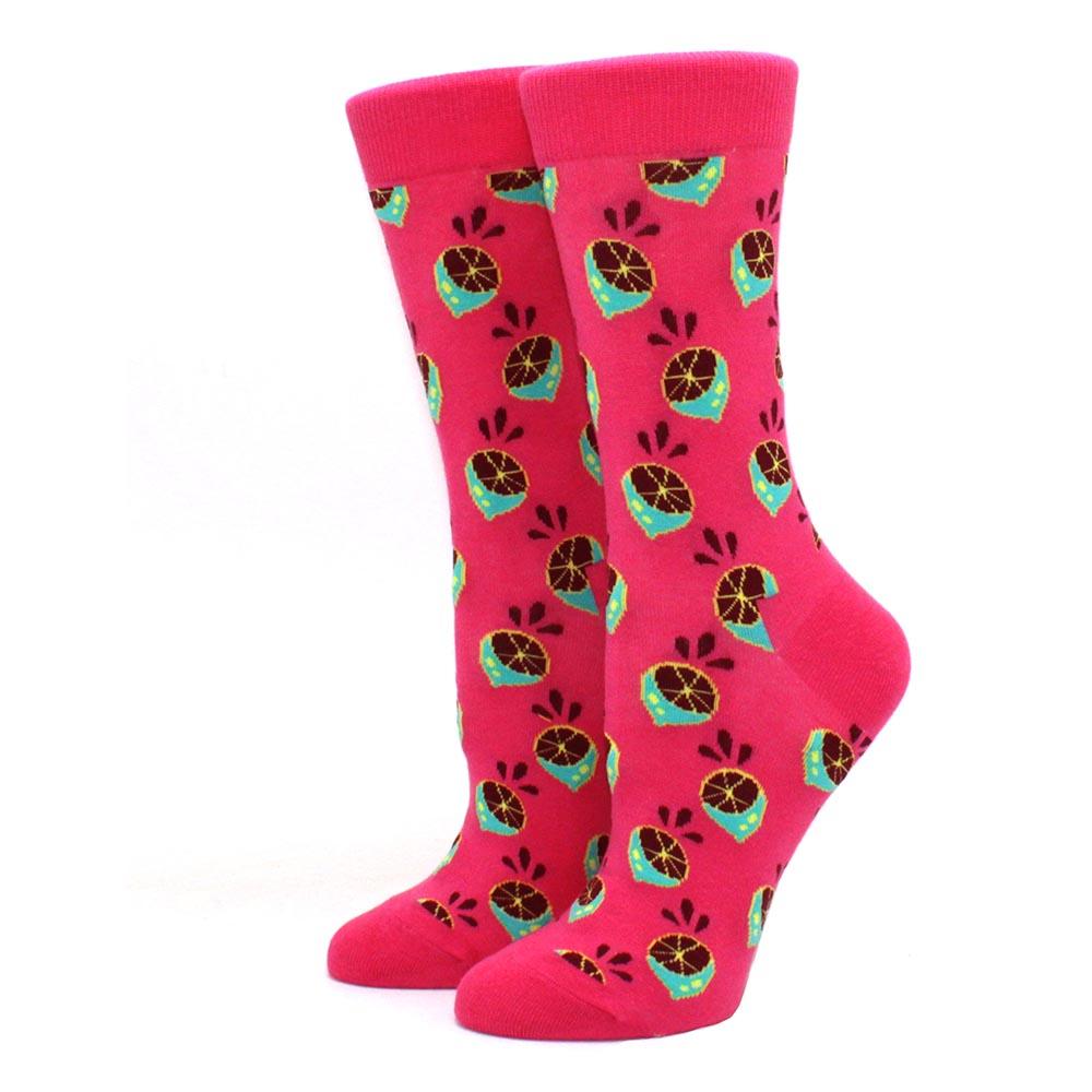 1 Pair S Funny Socks Women Casual Cartoon Fruit Banana Avocado Lemon Egg Cookie Donuts Happy Harajuku Skateboard Socks
