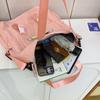 Student cloth bag Large capacity tote bag Trend casual shoulder bag Crossbody bag Commuter handbag Water-proof