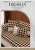 High-End Fluffy Houndstooth Patchwork Sofa Cushion - Non-Slip Seat Cover 2026