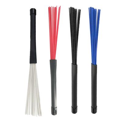 2 Piezas Cepillos de Tambor de Nylon de Percusión para Jazzes Interpretación Acústica Amante de la Música