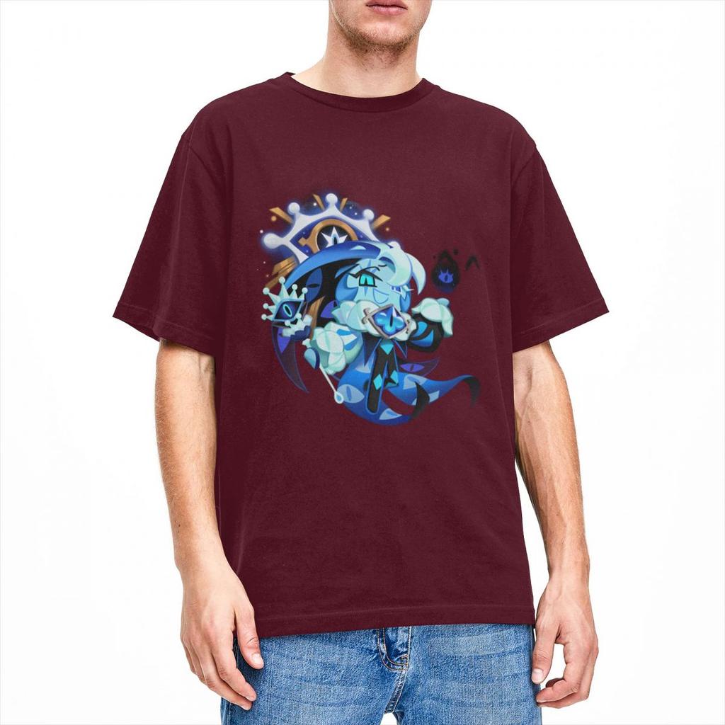 Shadow Milk Cookie Run Kingdom Men Women T Shirt Cute Cartoon Anime Tee Shirt Short Sleeve TShirt 100 Cotton Adult Clothes