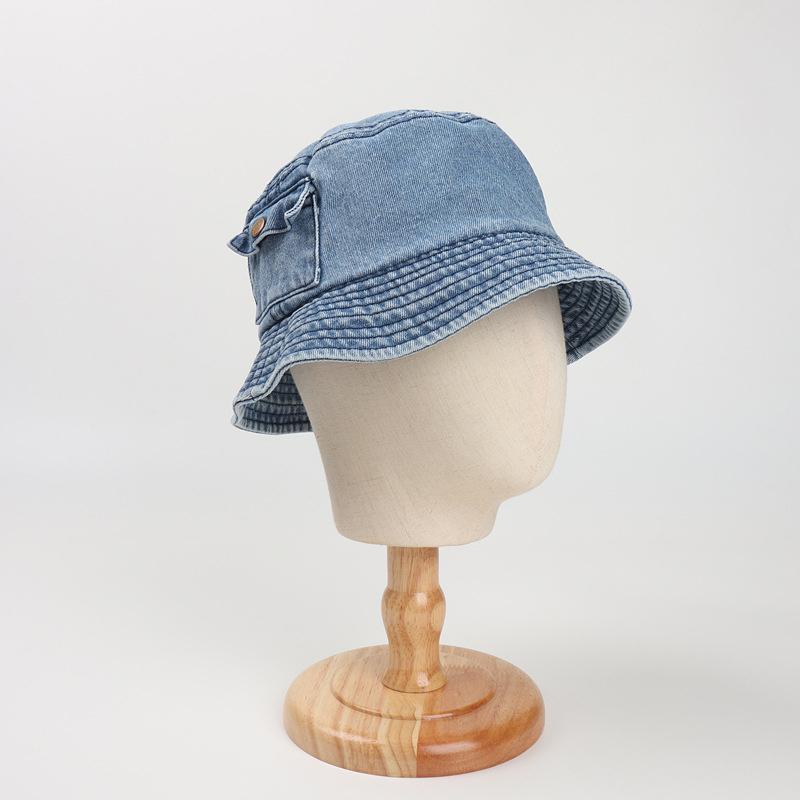 New Casual Retro Denim Basin Hat Fashionable Sun Protection And Sunshade Hat