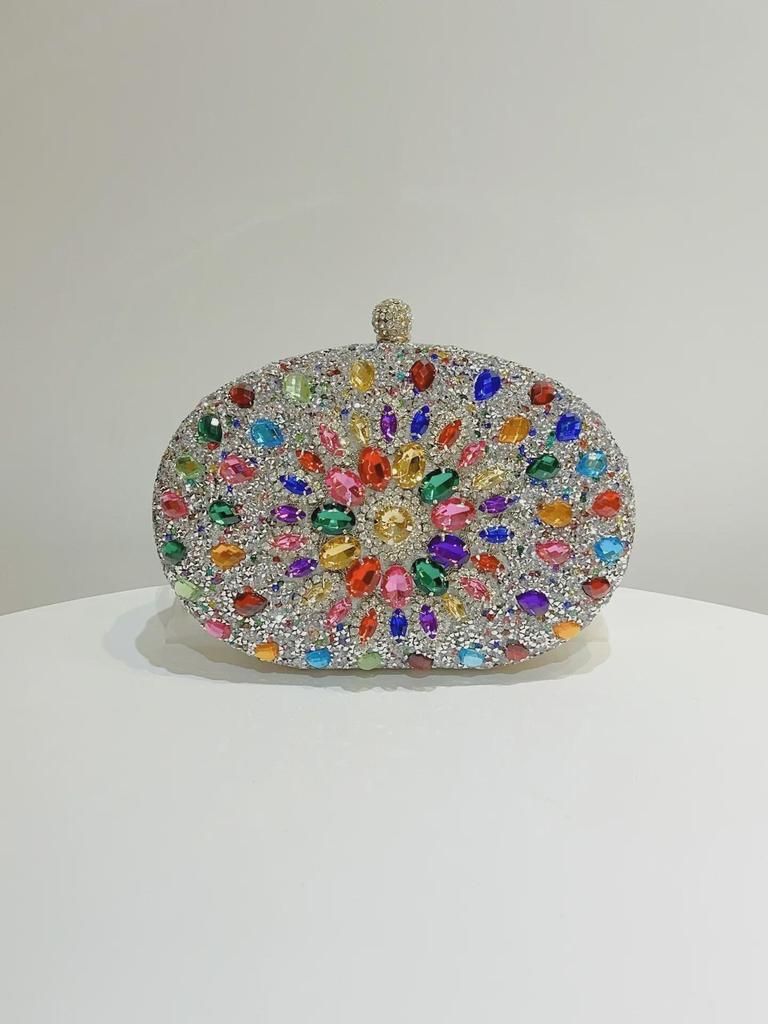 Europäische und amerikanische Retro-Clutch mit Diamanten: Elegante Prinzessinnen-Handtasche für Bar, KTV-Party oder Abendessen.