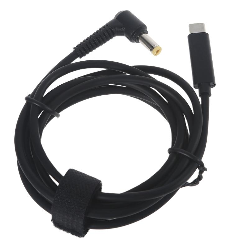 PD 65W Type C to for DC 5.5x2.5mm Braided Cord Power Adapter Cable Laptop Fast Charging Power Accessories