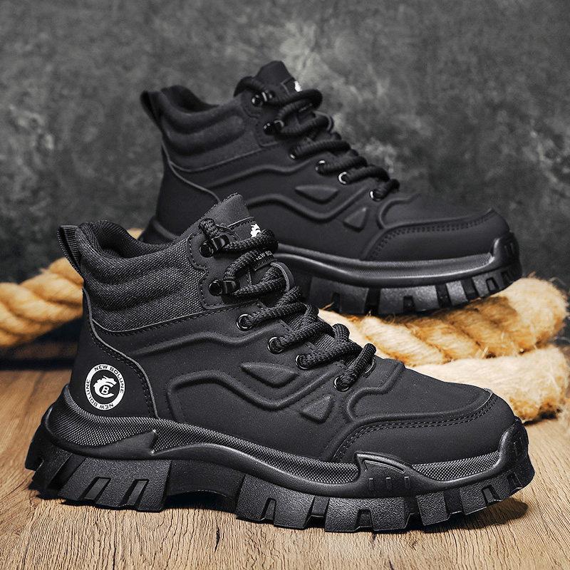 Martin boots high-top winter casual sports shoes outdoor mountaineering waterproof and non-slip sports heightening boots