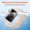 Silicone Strap For Apple Watch 10 Band 46mm 44mm 41mm 40mm 45mm 49mm Floral Engraved Bracelet Correa Series 8 9 7 SE 4 5 Ultra 2