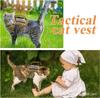 1Pc Tactical Reflective Cat Harness Vest With Handle Adjustable Outdoor Walking Training Pet Supplies