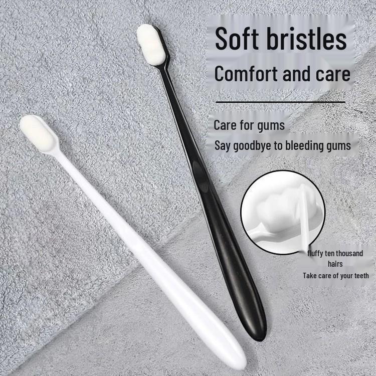 Newcomer Offer: 10,000 Fine Soft Bristle Toothbrush - Small Head for Family Use, Gum Care, and Nano Cleaning